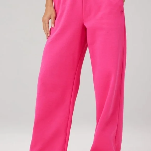 Fabletics Cozy Fleece Wide Leg Sweatpant - Picture 2 of 5